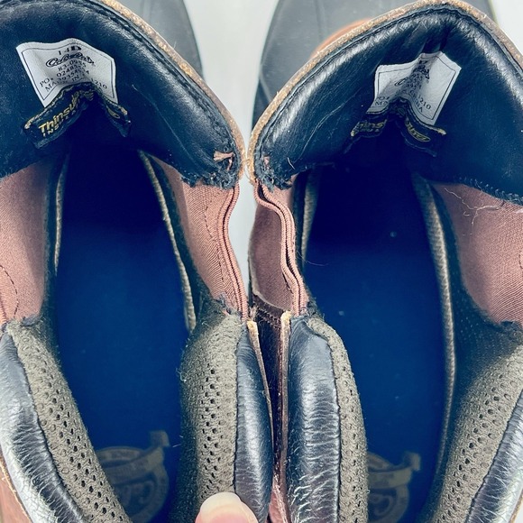 Cabela's Brown Leather Boot MEN's 14D Thinsulate Dry Plus Rubber Outsole Outdoor - Picture 10 of 11